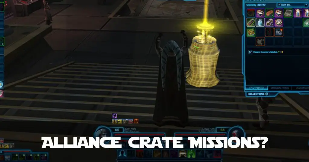 SWTOR: KotFE Alliance Crate Missions - A Missed Opportunity