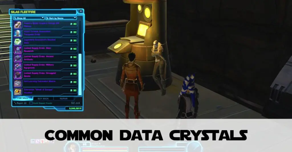 Common Data Crystals - How to Spend Them - SWTOR