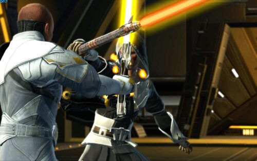 Parrying Arcann's Lightsaber in the Battle Of Odessan (KotFE Chapter 16)