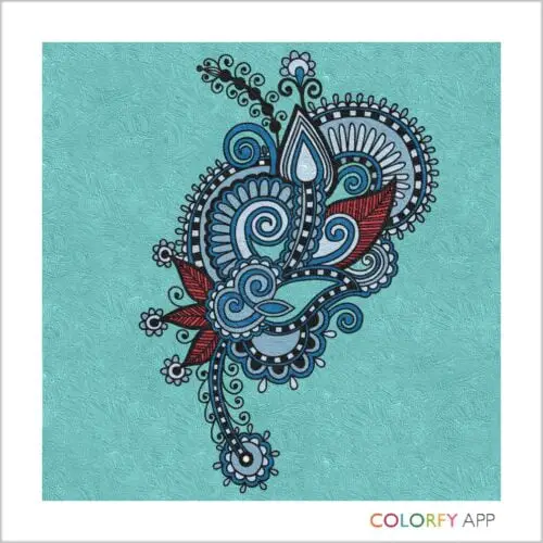 Colorfy: Textured Background wit Turquoise