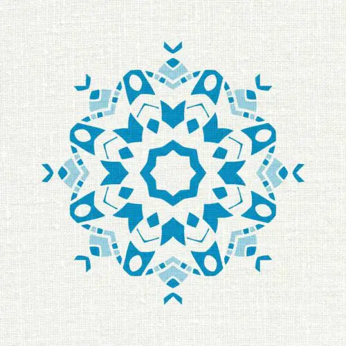 Creating the Impression of a Snowflake with a Colouring App
