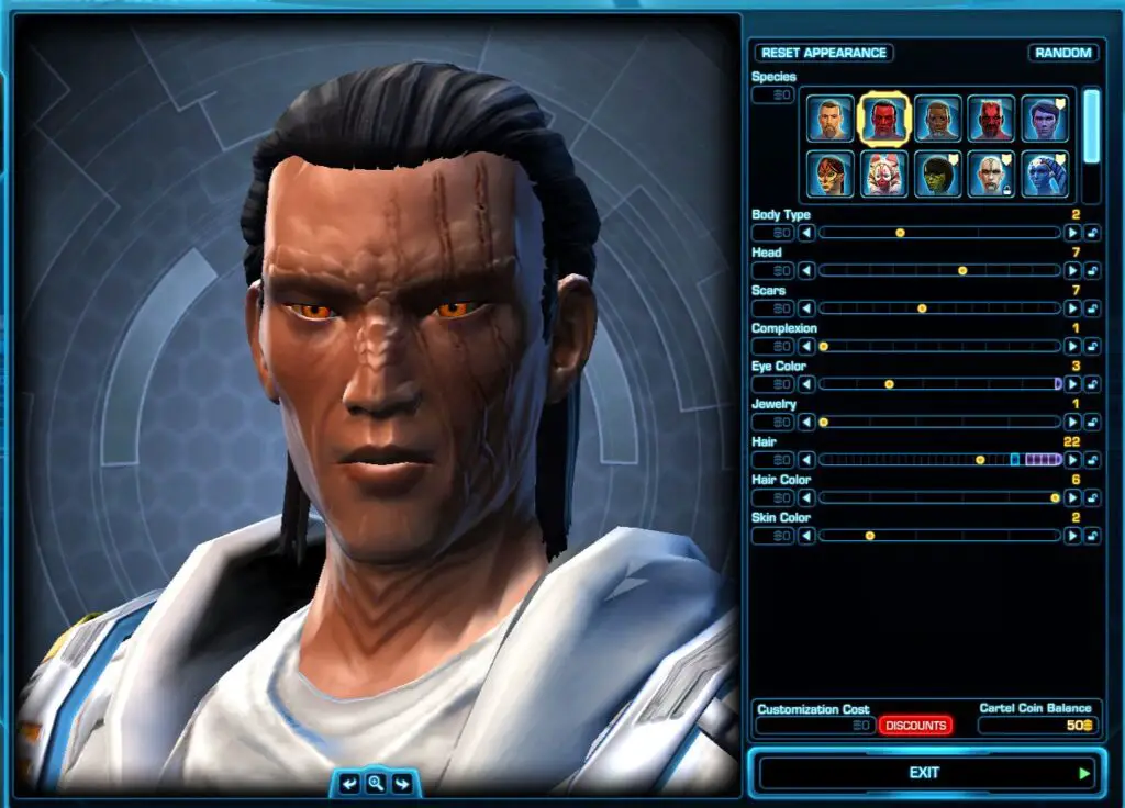 Slow Levelling in SWTOR: Character Settings to recreate him