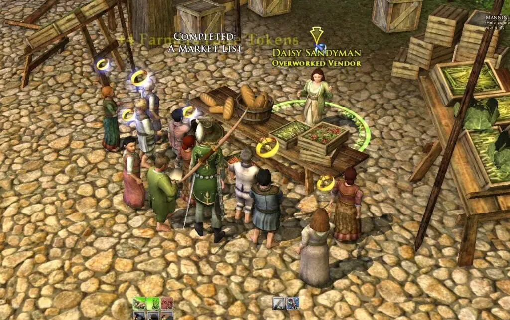 Manning the Market Quest at the LOTRO Farmers Faire