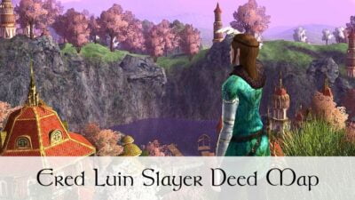 LOTRO Ered Luin Slayer Deed Map and Guide - Slay Many Goblins, Spiders, Brigands and Wolves for LOTRO Points