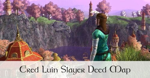 LOTRO Ered Luin Slayer Deed Map and Guide - Slay Many Goblins, Spiders, Brigands and Wolves for LOTRO Points