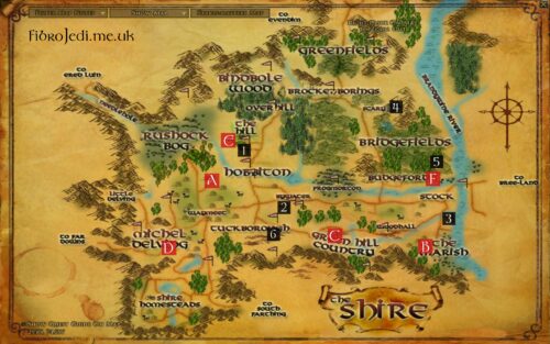 LOTRO Explorer of the Shire Deed Map