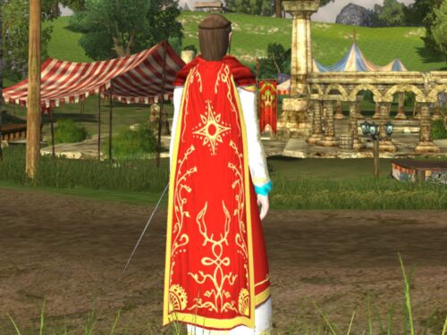 Cloak of the Shining Star Cosmetic - Dyed Red