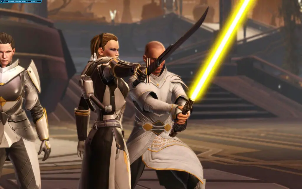 Fighting with Arcann and Senya in KotET Chapter 9 - The Eternal Throne