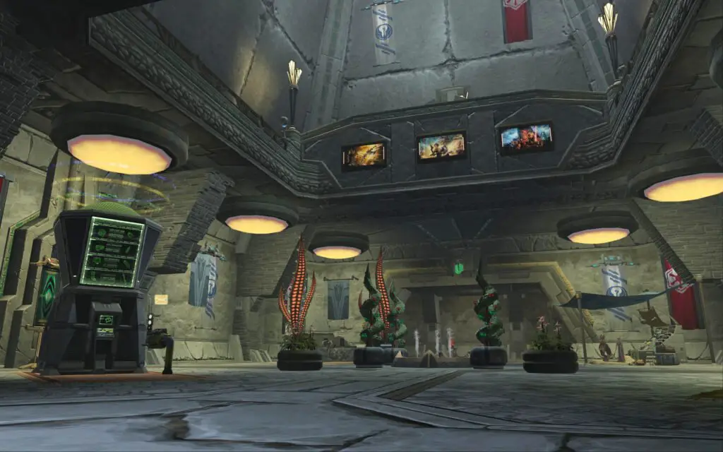 Hall Way / Utility Room as soon as you enter Yavin 4 Stronghold