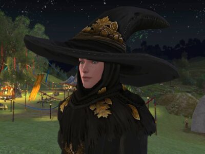 Cowl and Hat of the Autumn Sage - Shoulder Cosmetic - LOTRO Fall Festival