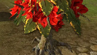 Poinsettia-Wreathed Huorn Pet