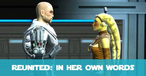 SWTOR Andronikos Revel Reunion (Romanced) - In her Own Words (FanFiction)