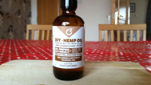 DIY CBD Oil that I used to test taking 20mg directly