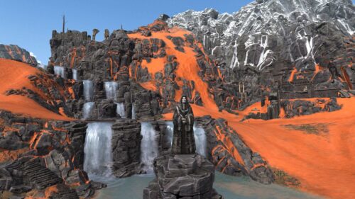 Waterfalls are aplenty during Jedi Under Siege - beautiful work by Bioware!