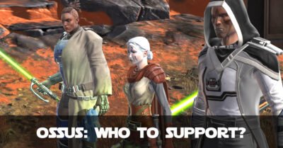 SWTOR Jedi Under Siege on Ossus - Who to Support, Empire or Republic?