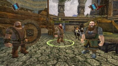 Halthor Goldeneye, the Dwarf NPC, a quest for 2 free Treasure-hunter's Picks