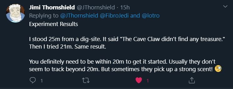 It seems the Cave-Claw has a stronger nose than we thought