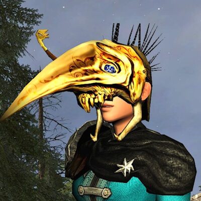 Golden Cave-Claw Mask from the LOTRO Buried Treasure Event