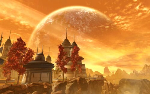 A planet unique to SWTOR, the autumnal world of Voss