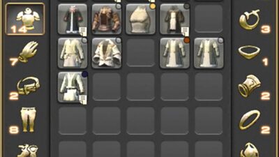 FFXIV's Armoury Chest stores all weapons and armour that are bound to your character