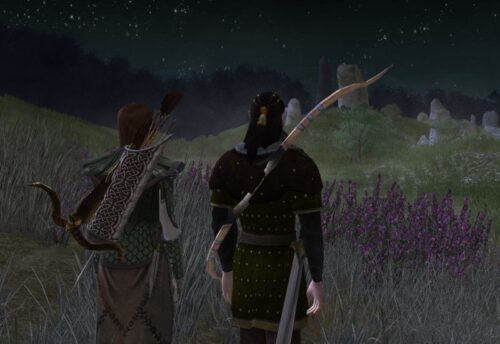 Caethir and Hanawen look over the Barrow-Downs