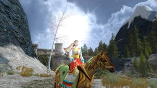 High Elf colourful outfit in LOTRO