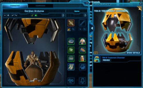 SWTOR Toys bind to character, so make sure you check them out before binding them!