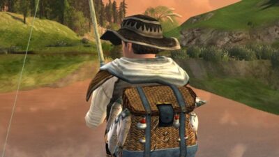 The Fishing Creel backpack is a Scavenger Hunt quest reward