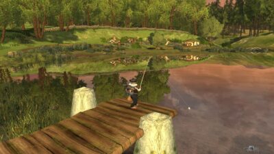 If you zoom out a bit while fishing, you can really take in the scenery
