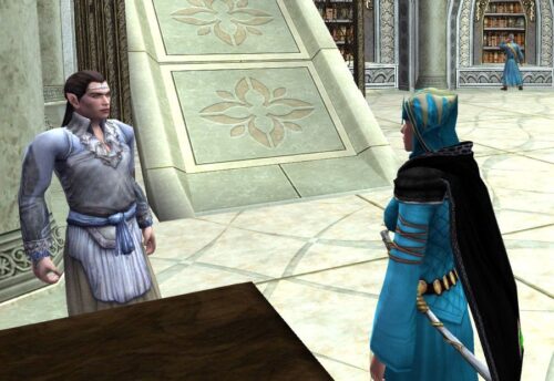 Glinmaethor talks with Elrond, one of many visits...
