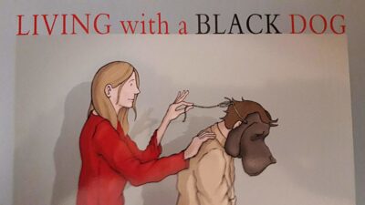 Living with a Black Dog - Front Cover