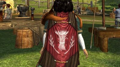 Fastred's Fine Cloak - LOTRO Back Cosmetics - Dyed Walnut Brown