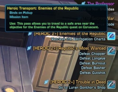 Heroic Transport Facility for Heroic Missions (Obviously!)