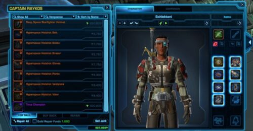 Hyperspace Hotshot Armour Set / Outfit