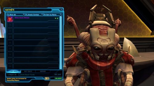 SWTOR's White Acute Module disables XP from Events like the Double-XP months