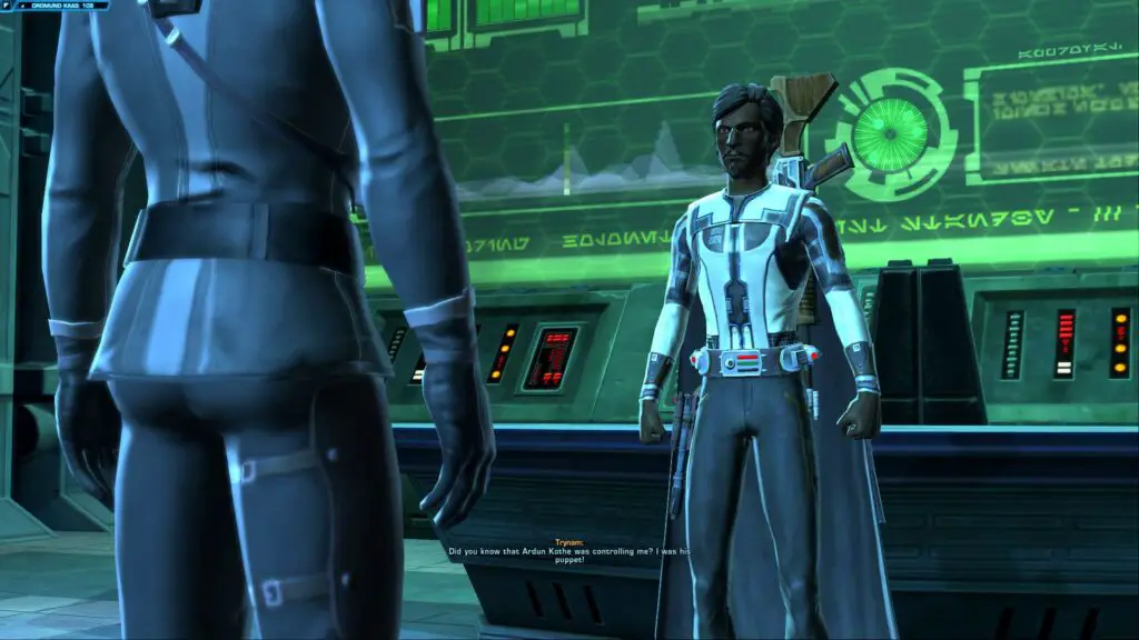 Being angry with the Minister of Intelligence in SWTOR