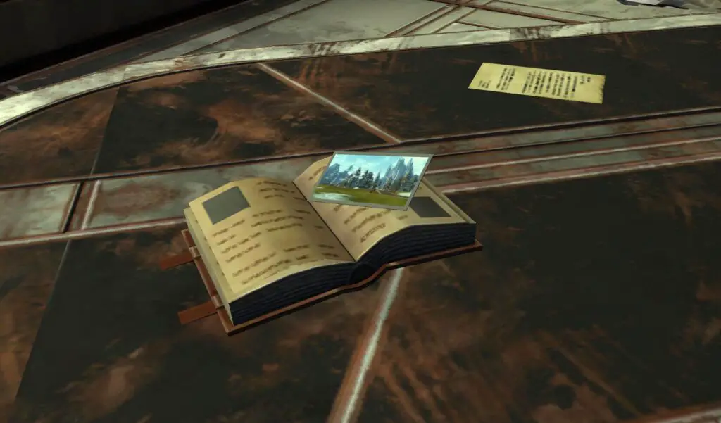 Book with a Picture of Alderaan as a bookmark from SWTOR