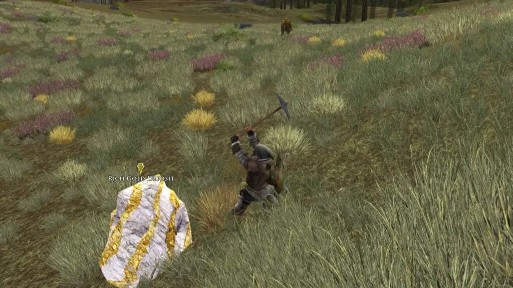 Digging for Gold in LOTRO - it can be used for crafting, but not as currency, sadly!