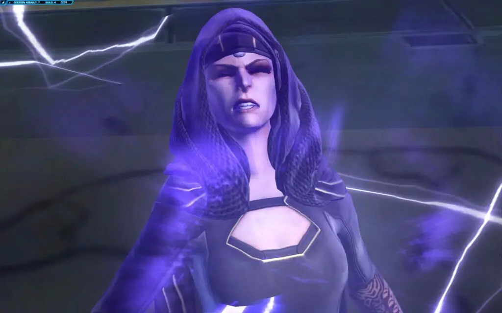 Empress Vaylin in Pain during SWTOR's Knights of the Eternal Throne