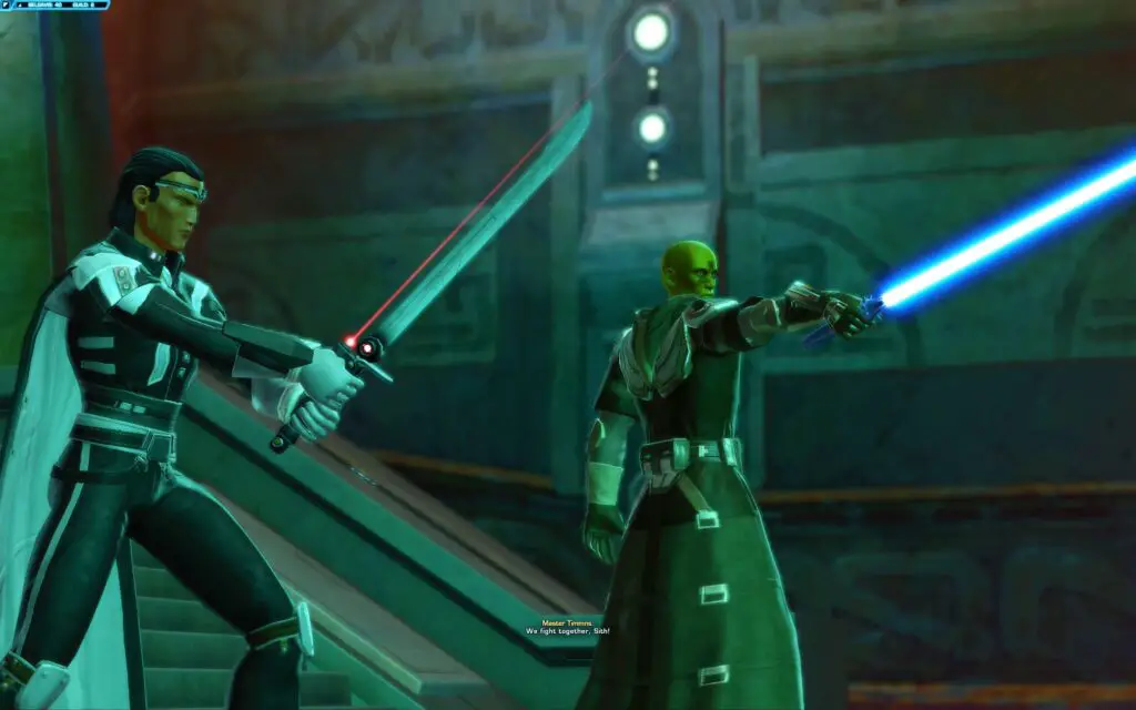 The Sith Warrior Fights alongside Jedi Master Timmns on Belsavis (SWTOR)