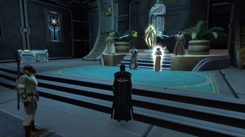 The Light Side Vendors together on Fleet in SWTOR