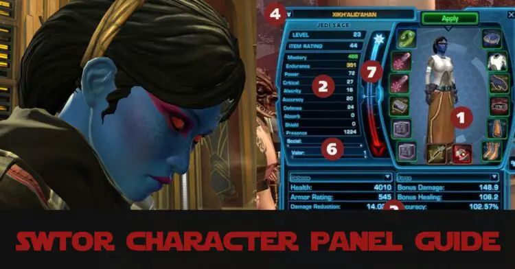 SWTOR Character Panel Guide for Beginners
