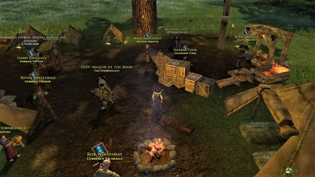The Bree Skirmish Camp - You can buy your LOTRO Gear upgrades with Marks