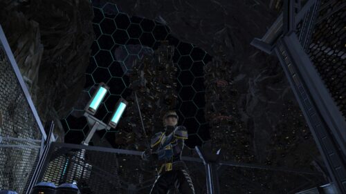 The Mek-Sha Asteroid behind my Jedi Guardian