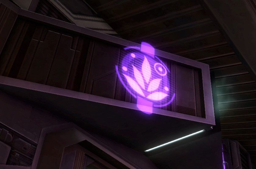 The Sign for the SWTOR Gathering Crew Skills Trainers