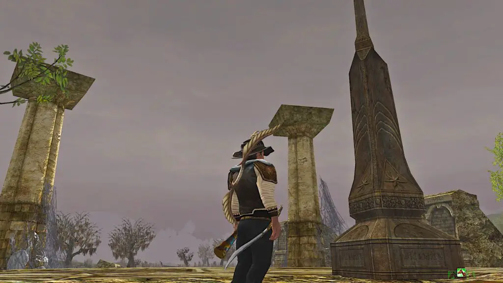 The Ancient Obelisk can be found in Midgewater Marsh in Bree-land
