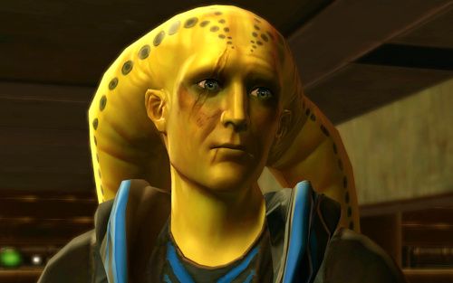Lo'tar is a Twi'lek on Hutta with a Bounty Contract for you to fulfil