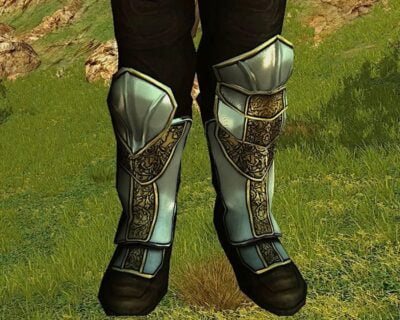 Plated Ceremonial Greaves - Feet Cosmetic