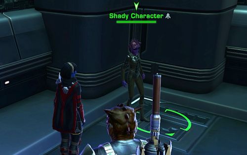 A Shady Character in a Coruscant Cantina