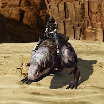 Infected Dewback, SWTOR Rakghoul Event Mount (Face On)